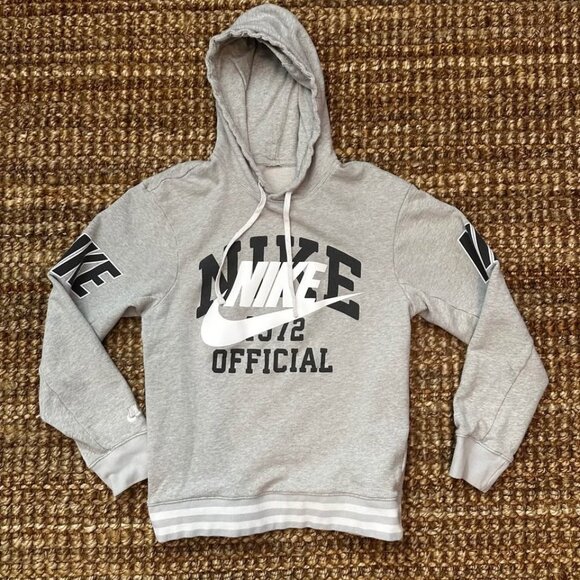 Nike Sportswear French Terry Pullover Hoodie Gray (Small) DD6168-050 - Picture 1 of 9